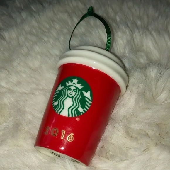 2016 Ceramic Starbucks Ornament - Picture 2 of 7